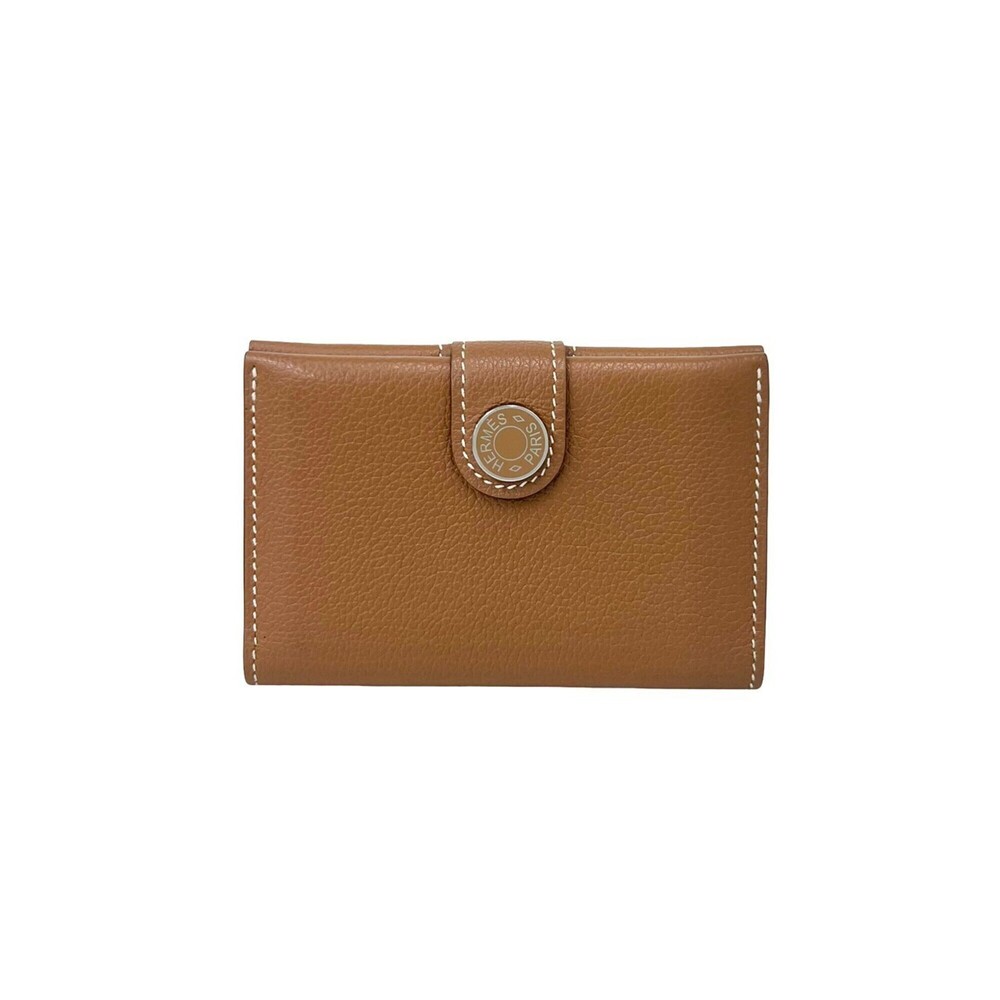 HERMES RMS Evercolor Leather Business Card Holder/Card Case/Pass Case Compact...
